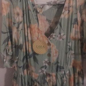 Floral knee length BNWT dress large